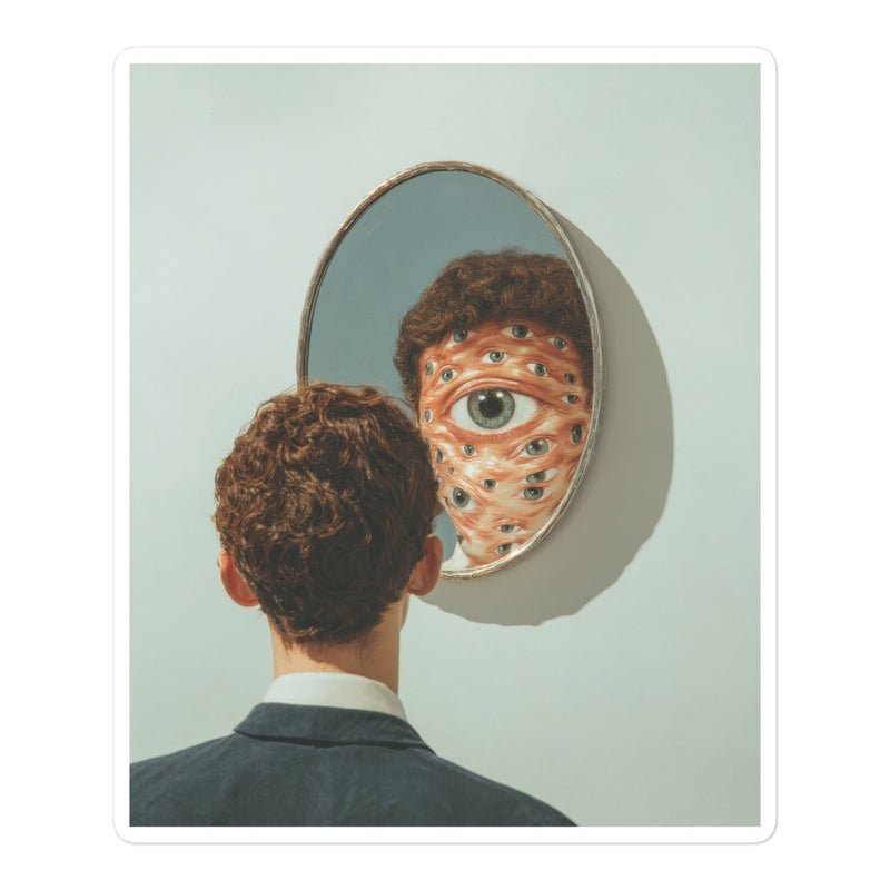 "Mirror Man" Sticker